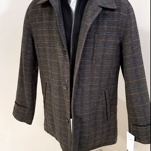 Pier 91 Mens Wool Blend Coat